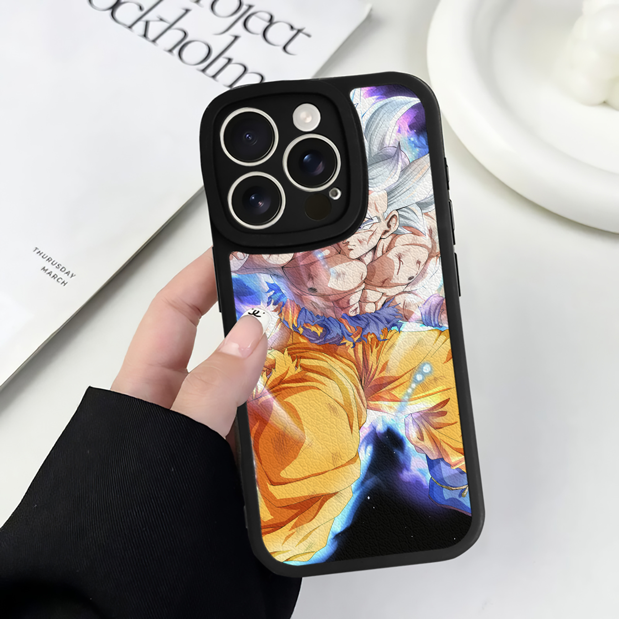 （画像用） ドラゴンボール DRAGON BALL 【iPhone 16シリーズ対応】シリコンスマホケース（レザー調） 材質：シリコン